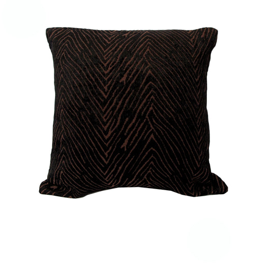 Rapee Capetown Jacquard Cushion Cover in black, 45 x 45 cm, featuring a textured pattern for elegant home decor.