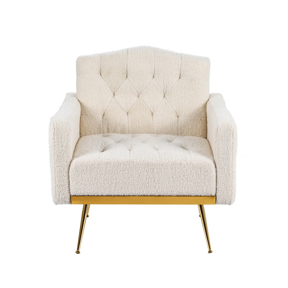 Artiss Armchair Lounge Chair - Beige Nicole Bouclé Accent Chair