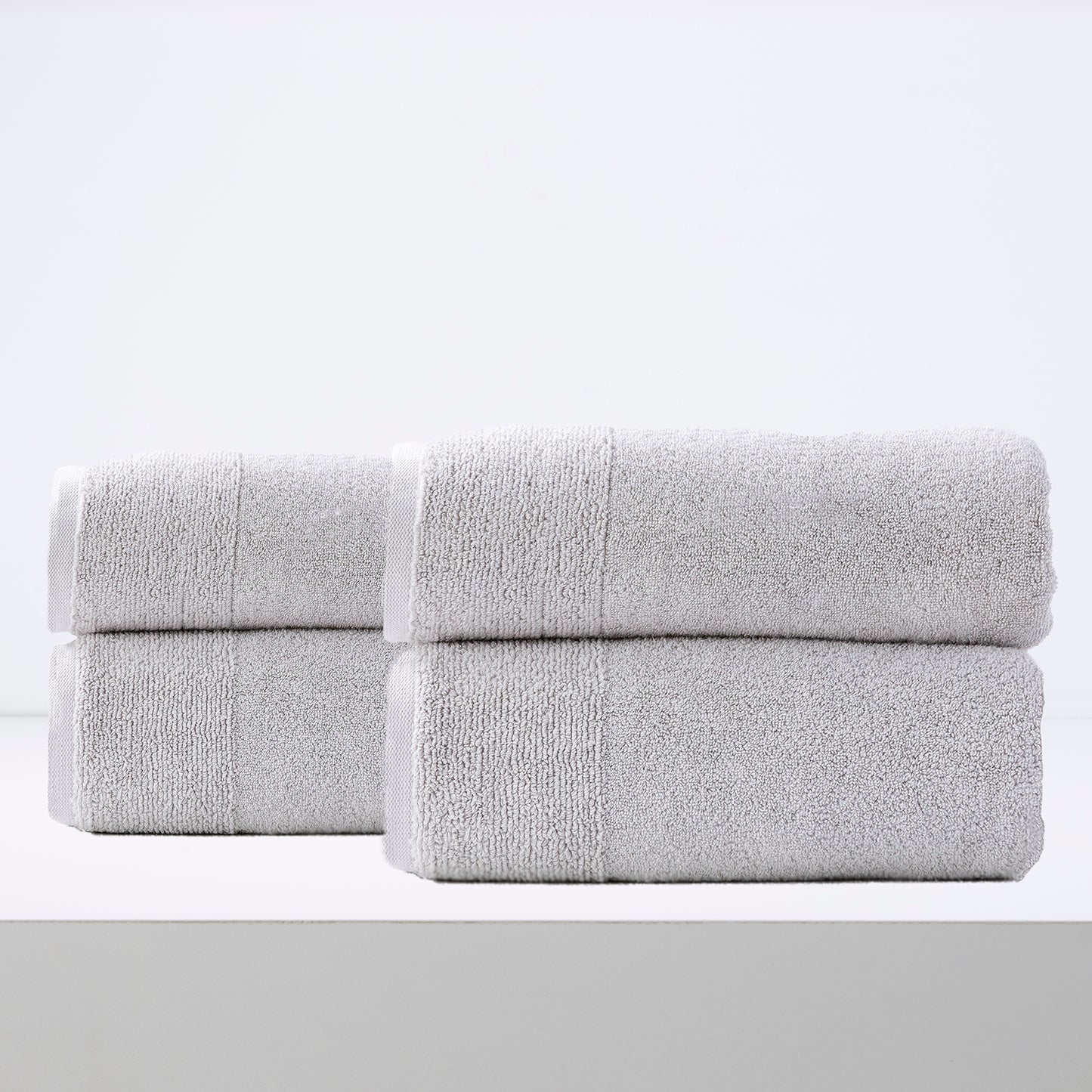 Aireys Vapour Bath Sheet 4 Pack, 650 GSM Zero Twist Cotton Luxury Towels, Bathroom Towels, Soft and Quick Drying