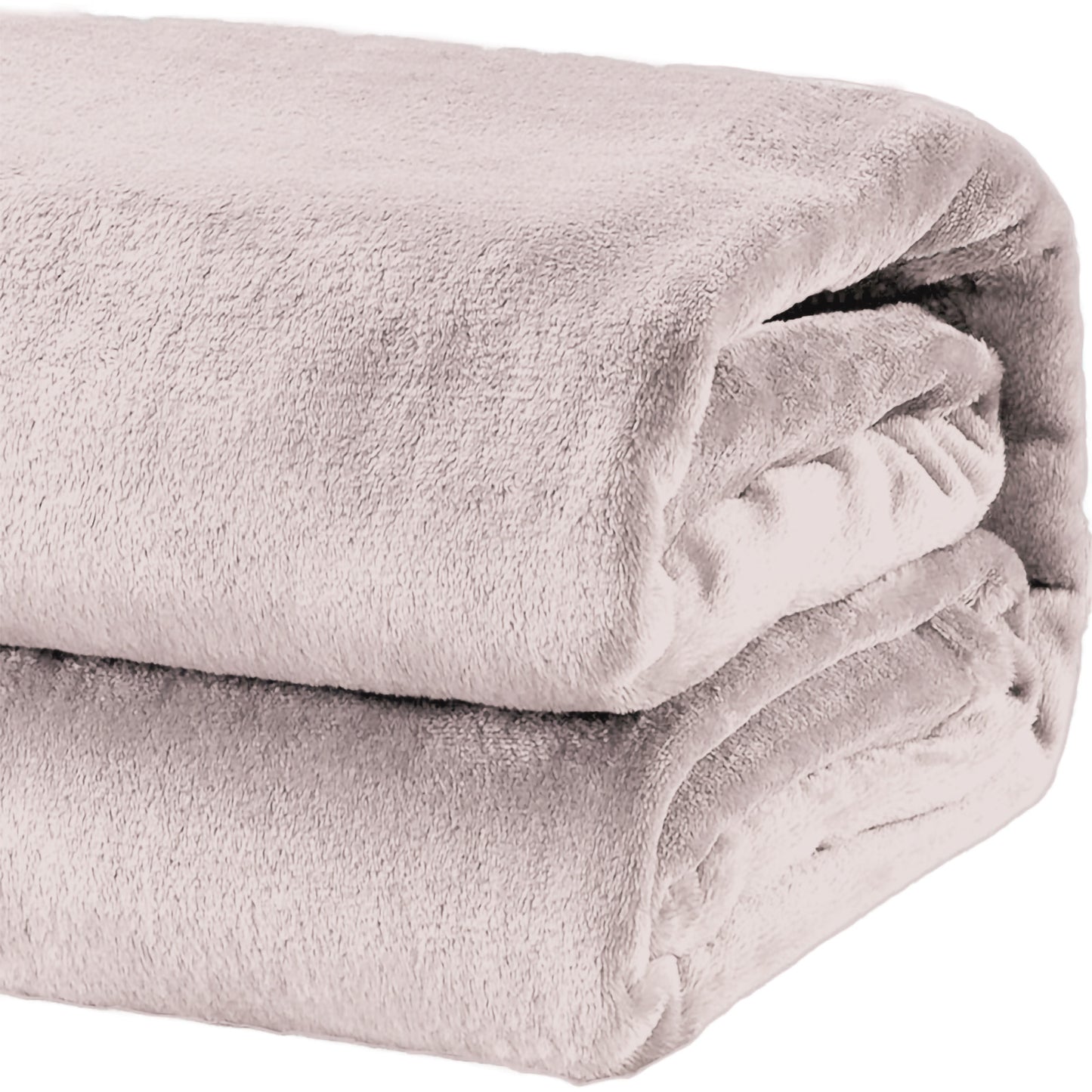 Soft, plush Renee Taylor heavy weight acrylic mink throw blanket in elegant rose color.