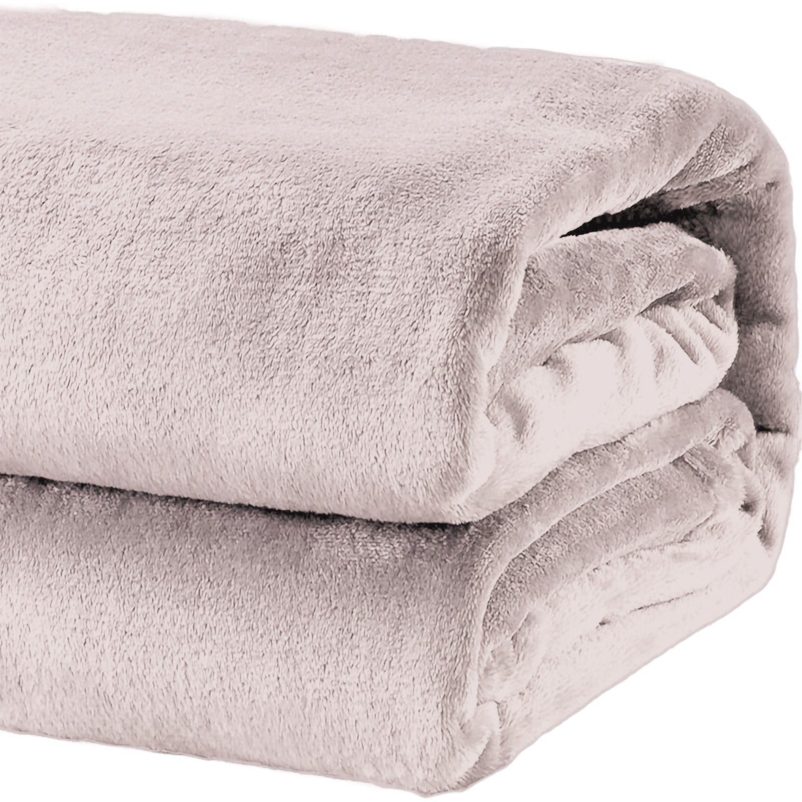 Soft, plush Renee Taylor heavy weight acrylic mink throw blanket in elegant rose color.