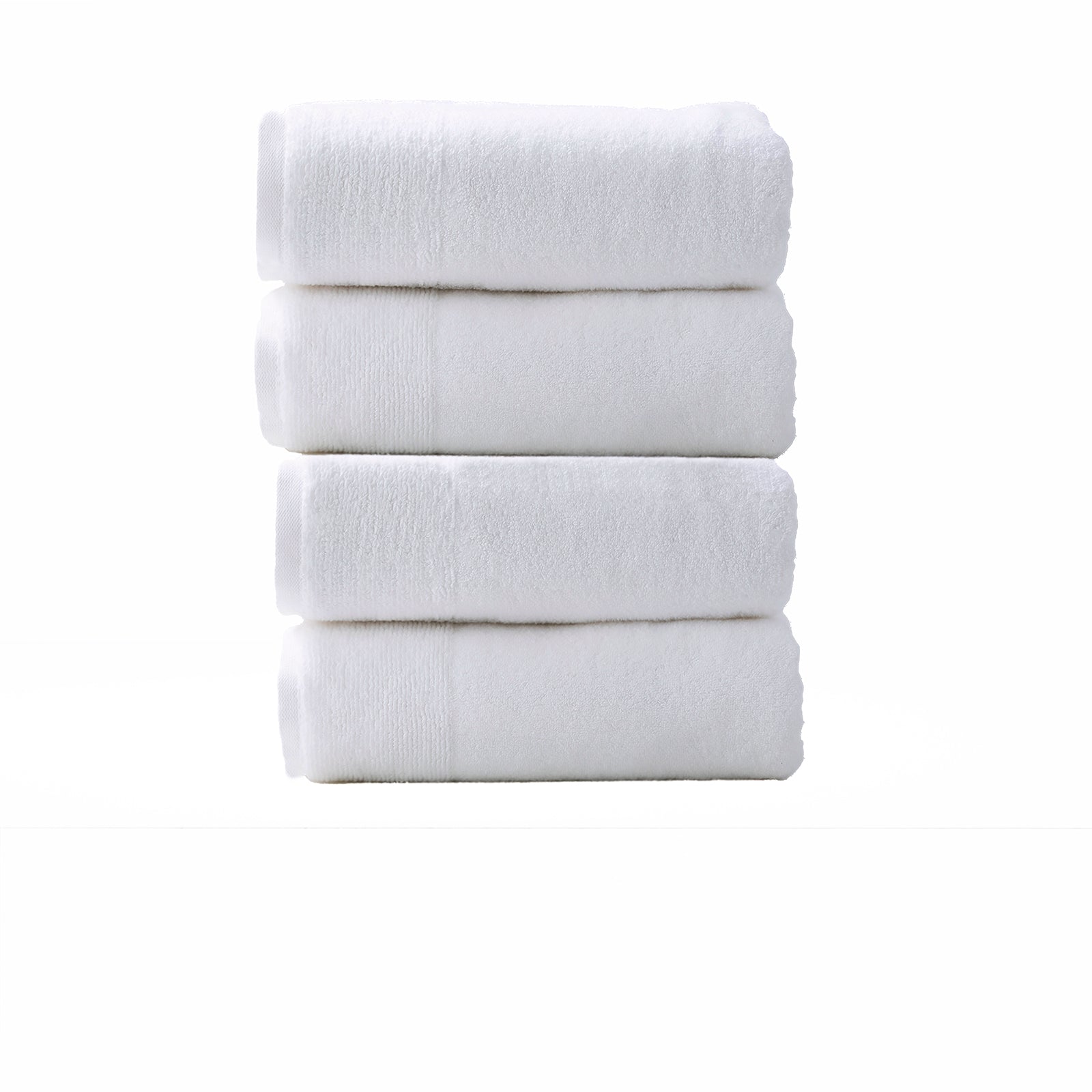 Aireys 650 GSM Snow Bath Towel Set by Renee Taylor - Luxury Zero Twist Cotton Bathroom Towels, 4 Piece Set