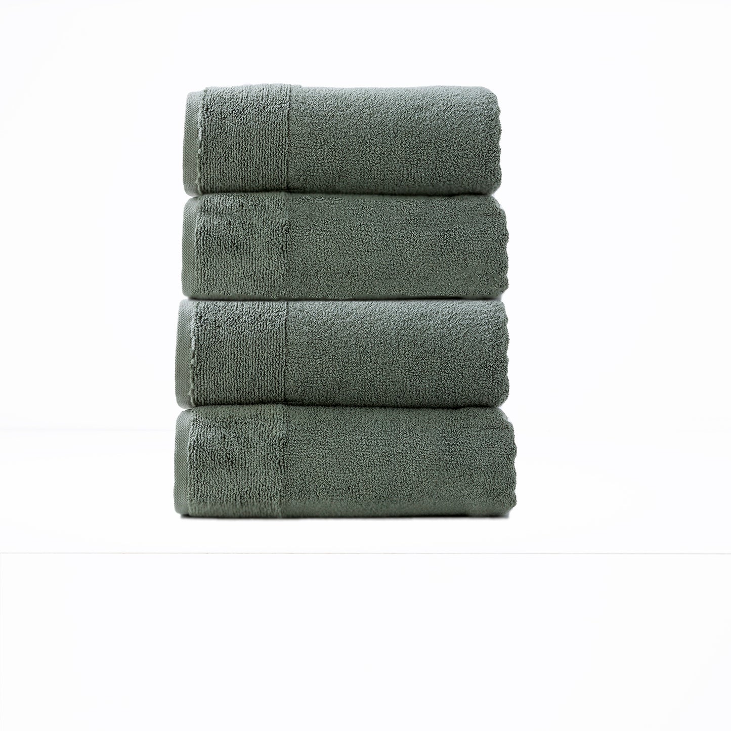 Aireys 650 GSM Zero Twist Agave Bath Towels - 4 Piece Luxury Set for Bathrooms