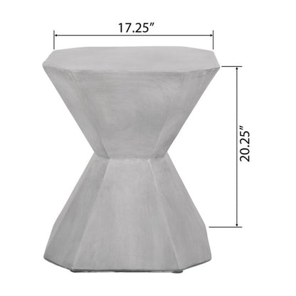 Measurements of Tablua round coffee table highlighting its pedestal base and curves