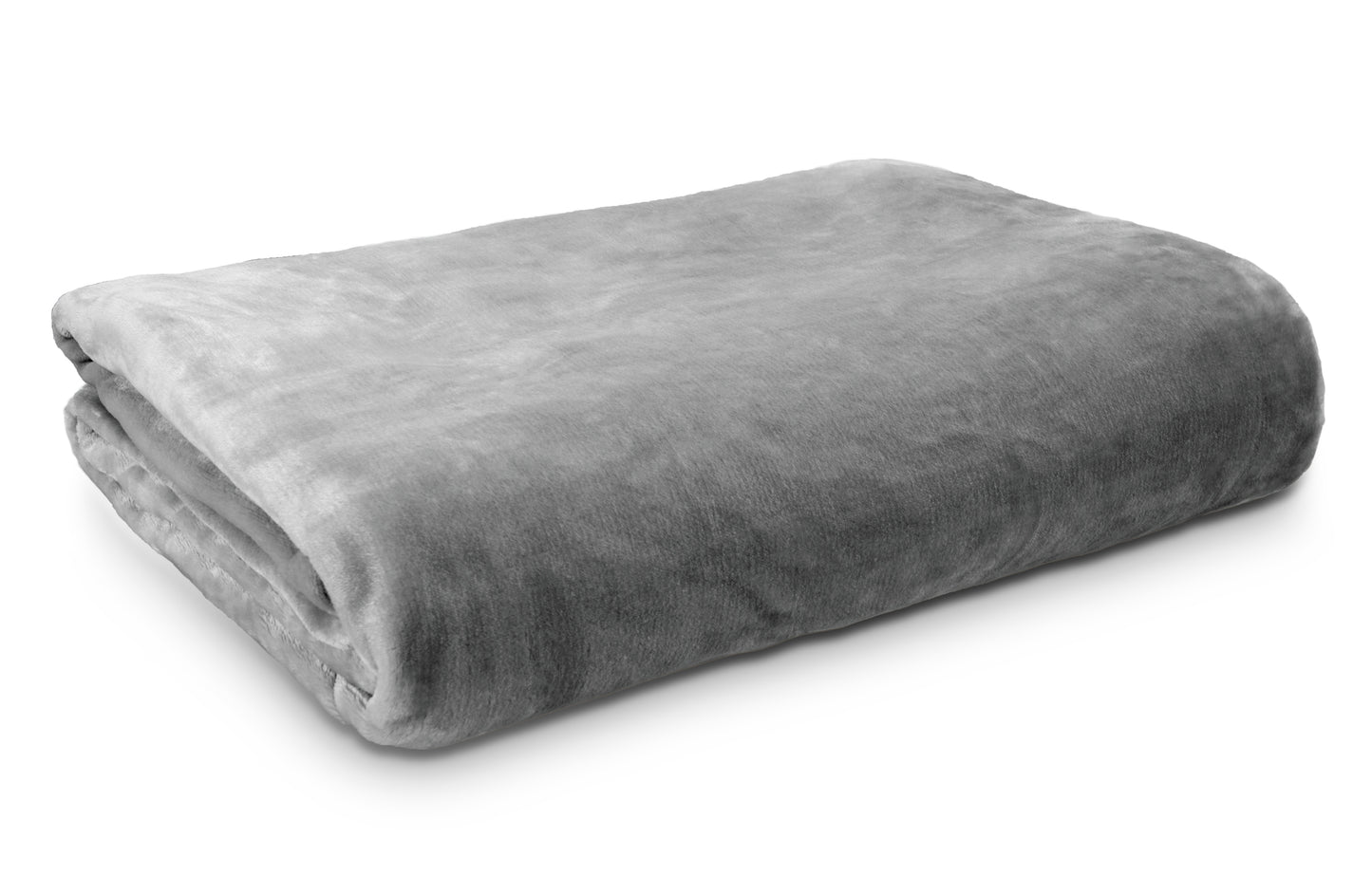 Luxurious gray plush velvet blanket, perfect for adding warmth and style to any living space or bedroom.