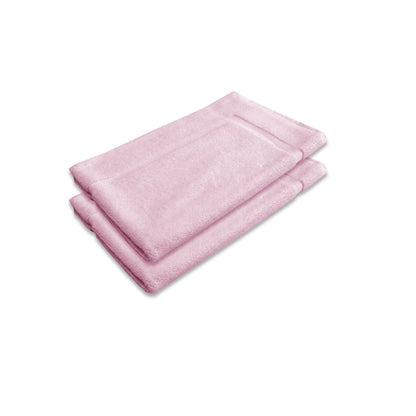 800 GSM pink cotton bath mat set, plush and absorbent, ideal for adding luxury to your bathroom.