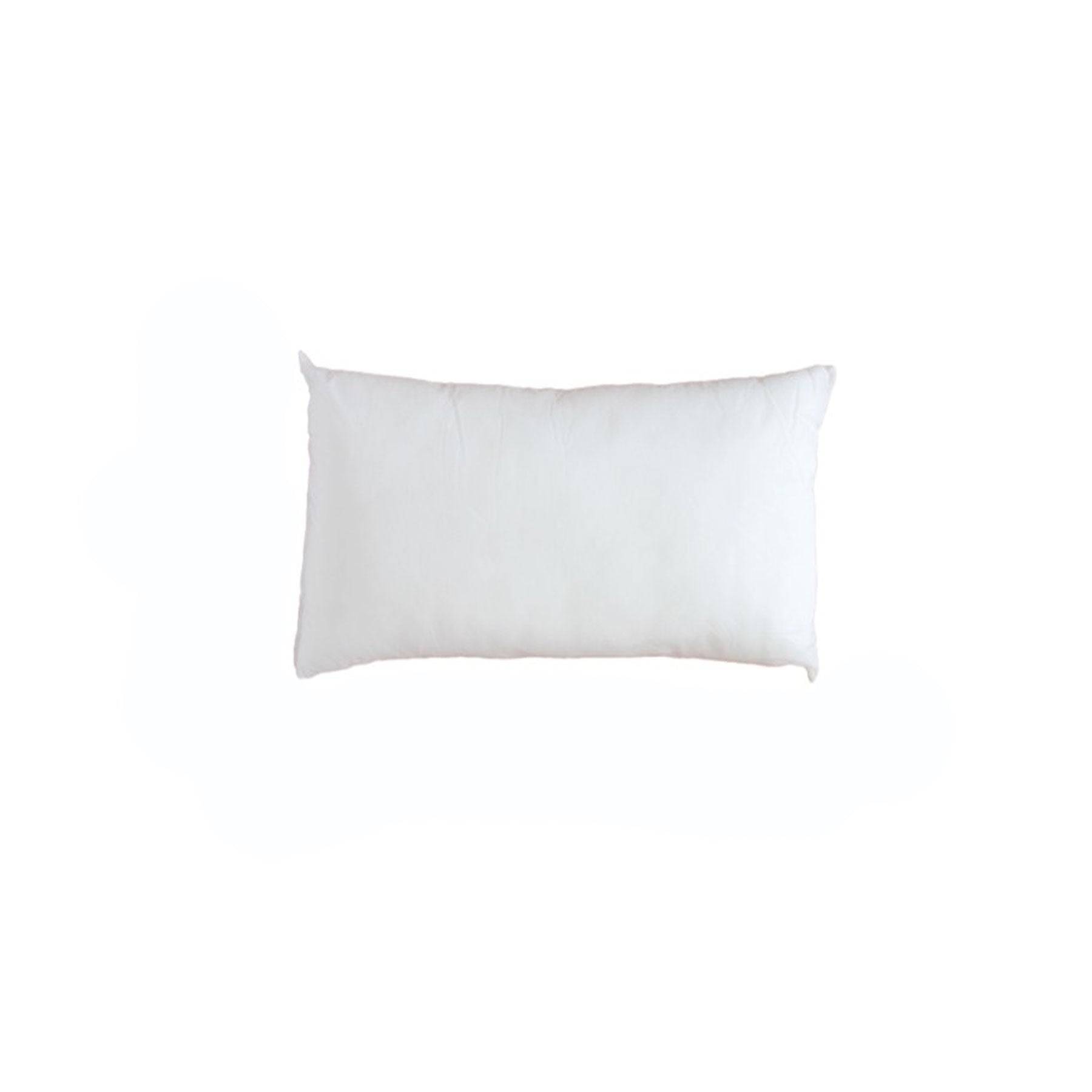 Soft and durable rectangular cushion insert, 35 x 60cm, perfect for couch or sofa cushion covers in a solid white color.