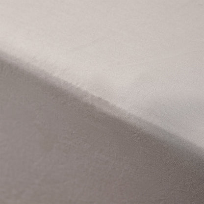 Close up view of the soft and breathable fabric of the 400TC Stone Bamboo Cotton Fitted Sheet, highlighting its premium quality as a cotton bedsheet.
