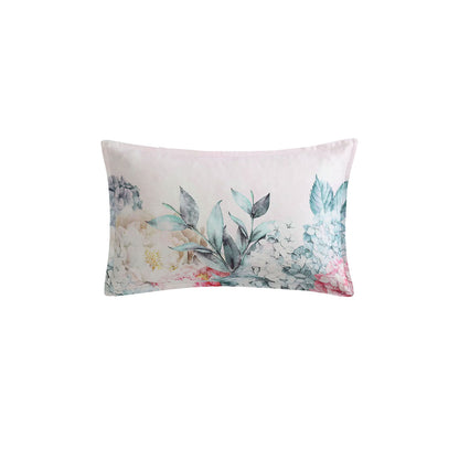 Logan and Mason Summer Daze Pink Floral Bed Cushion, 30 x 50cm, perfect for stylish bedroom decor.