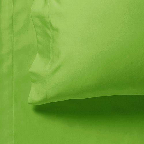 1000TC Double Size Bed Soft Flat & Fitted Sheet Set in Green - Premium Bedding for Comfort