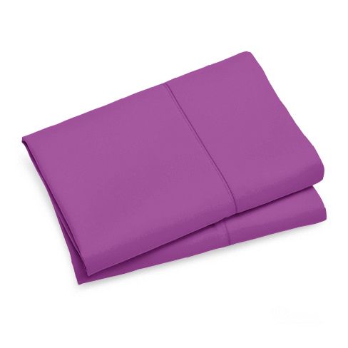 1000TC Premium Ultra Soft King Size Pillowcases 2-Pack in Purple - Luxury Bedding