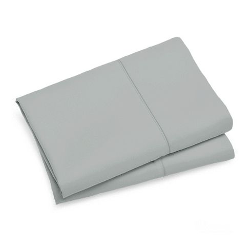 1000TC Premium Ultra Soft Queen Size Pillowcases 2-Pack in Grey - Luxury Bedding