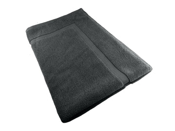 Softouch ultra-light quick dry premium cotton bath mat in charcoal, 900gsm, perfect for enhancing your bathroom decor.