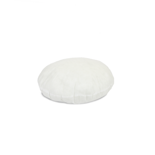 Luxor 35cm round cushion insert featuring premium polyester fibre filling for superior comfort and durability.