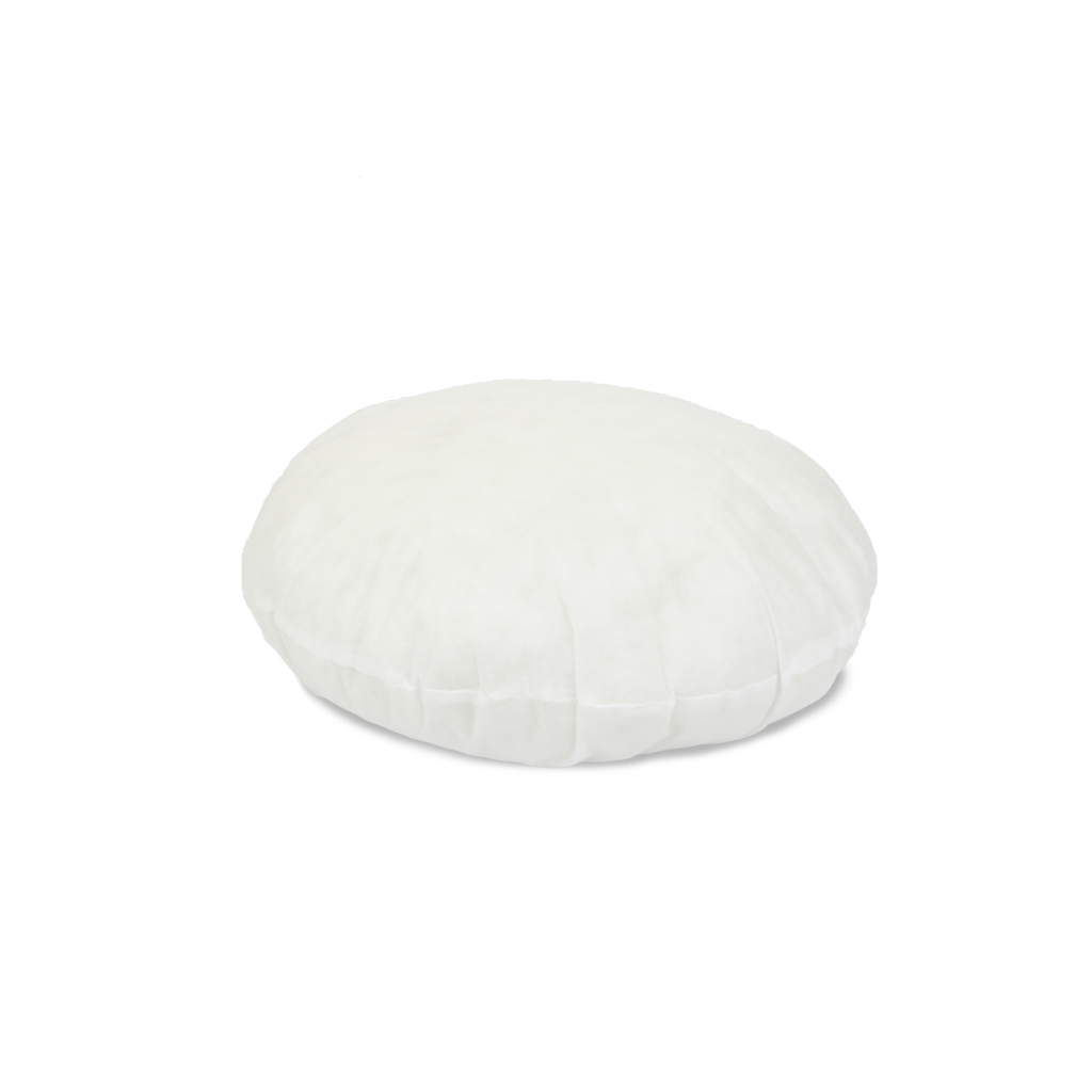 Luxor 50cm round cushion insert with premium polyester filling, perfect for couches and sofas, allergy-free and odorless.