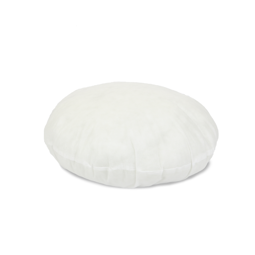 Luxor 60cm round cushion insert with premium polyester filling, allergy-free and odourless, perfect for couch and sofa cushions.