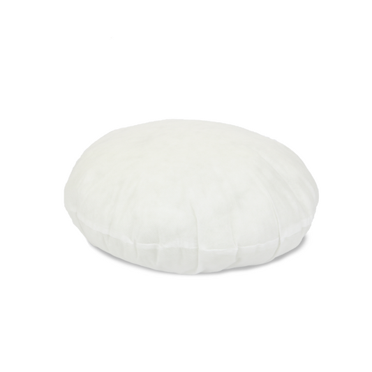 Luxor 60cm round cushion insert with premium polyester filling, allergy-free and odourless, perfect for couch and sofa cushions.