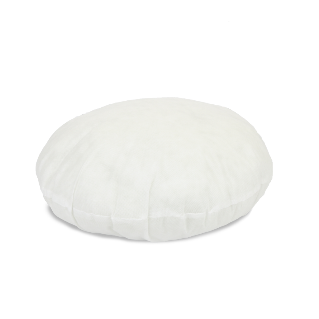 Luxor 65cm round cushion insert with premium polyester filling for comfortable sofa and couch support.